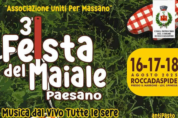 Immagine di Festa del Maiale Paesano 2025 a Roccadaspide: Sagra, Tradizioni, Sapori e Musica in Cilento