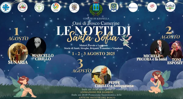Immagine per Albanella: Le Notti di Santa Sofia Tornano con Marcello Cirillo e Tony Esposito