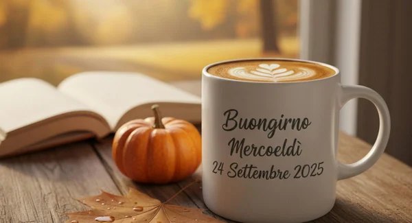 Immagine per l'articolo Buongiorno Mercoledì 24 Settembre 2025: immagini nuove