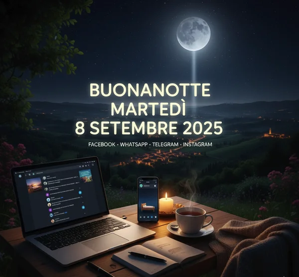 Immagine per Buonanotte martedì 8 settembre 2025: immagini e frasi