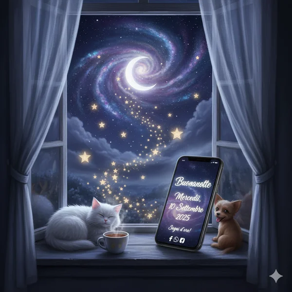 Immagine per Buonanotte mercoledì 10 settembre 2025: immagini e frasi